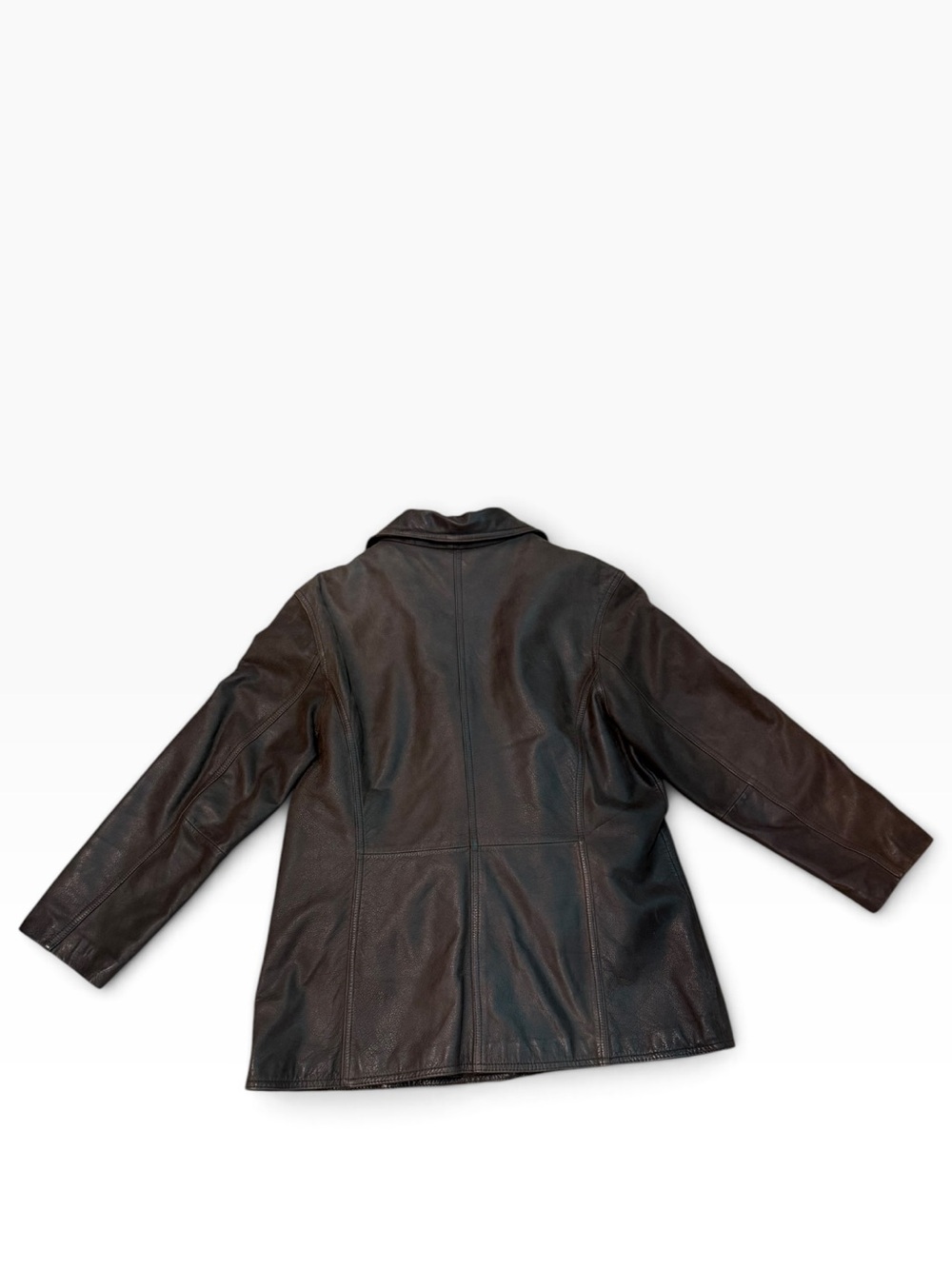Vintage Leather Limited Women’s Genuine Leather Brown Button Front Jacket - Picture 4 of 11